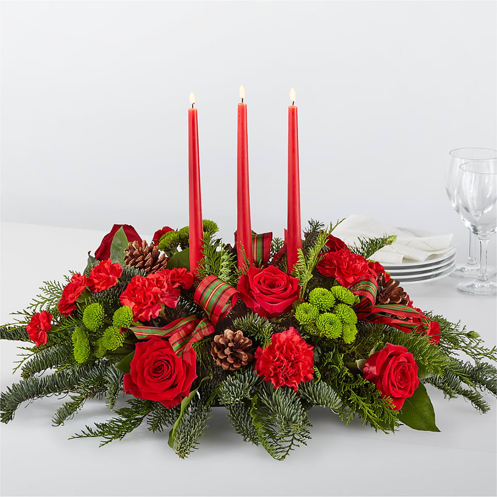By the Candlelight Centerpiece – BELLE FLEURS & DESSINS, Lexington KY