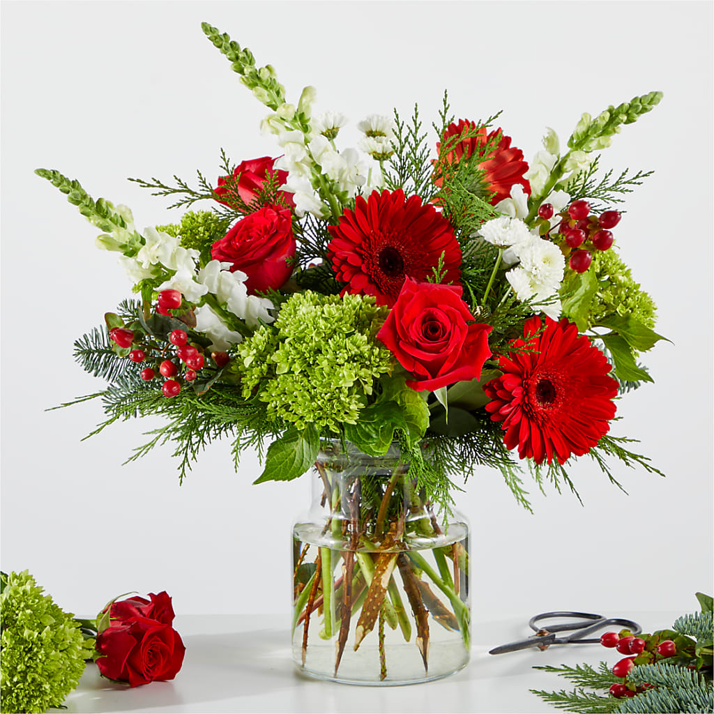 Merry Moment Bouquet – A Florist Original – BELLE FLEURS & DESSINS, Lexington KY