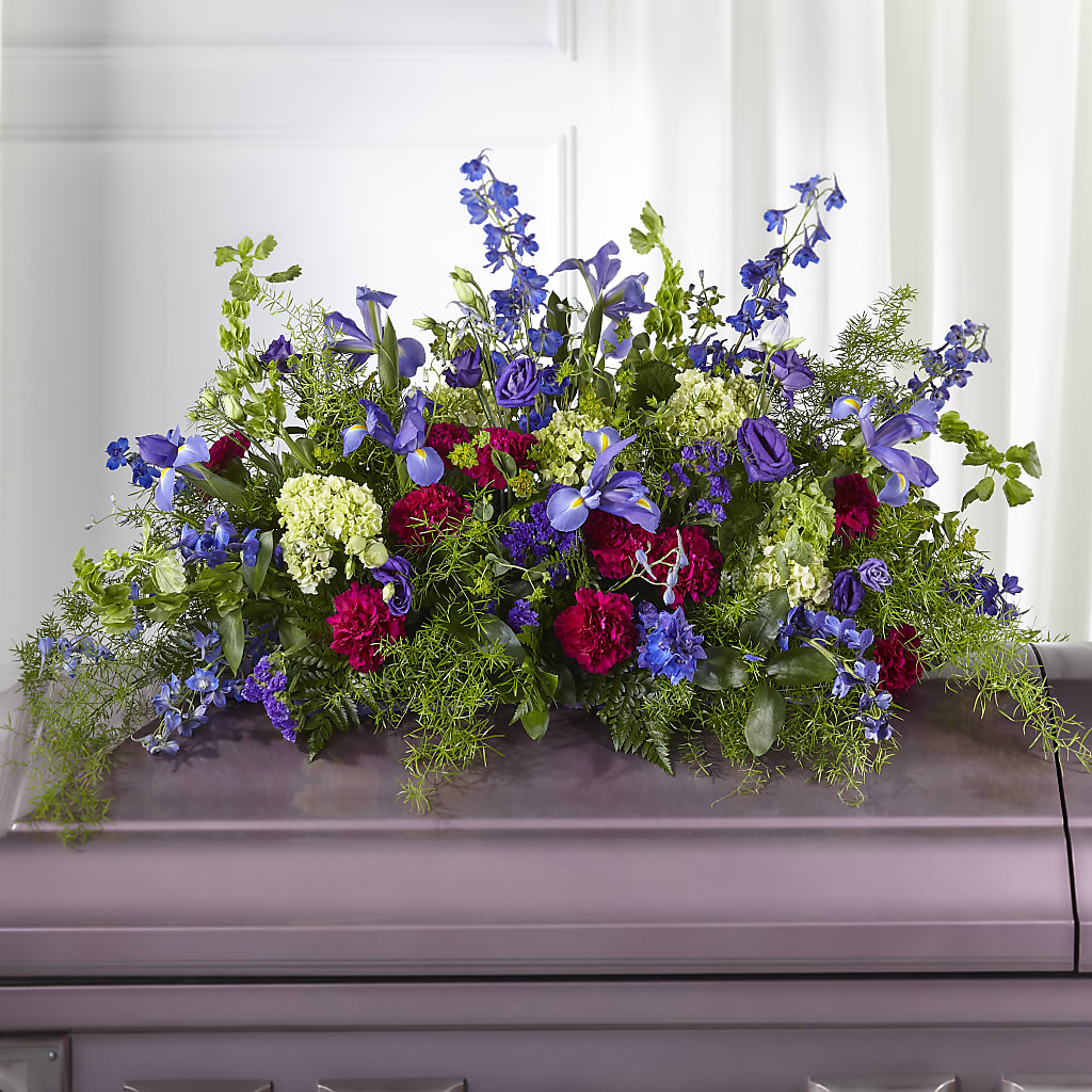 Always Treasured Casket Spray – BELLE FLEURS & DESSINS, Lexington KY
