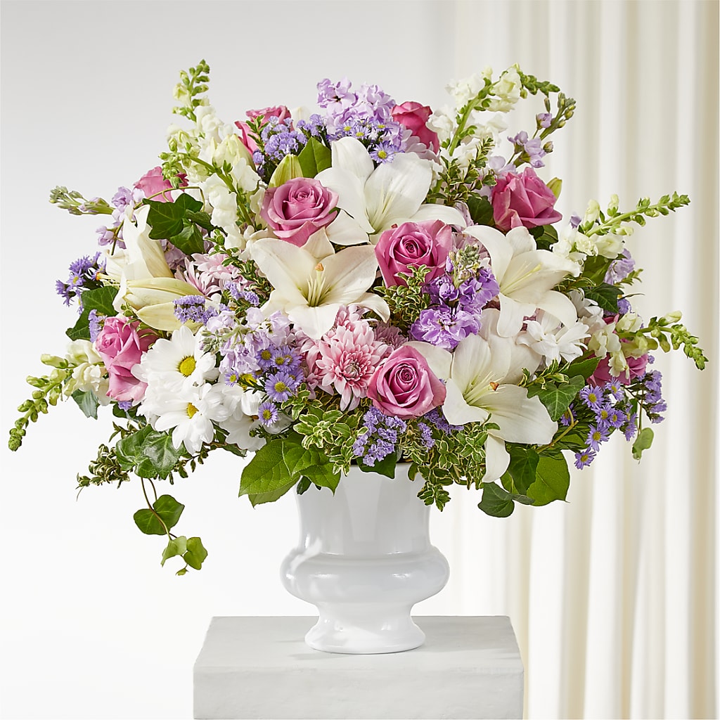 Remarkable Life Urn Arrangement – BELLE FLEURS & DESSINS, Lexington KY
