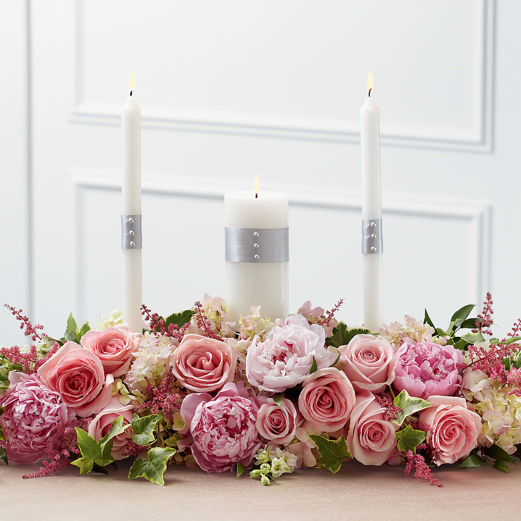Worldwide Romance Unity Candle Arrangement – BELLE FLEURS & DESSINS, Lexington KY