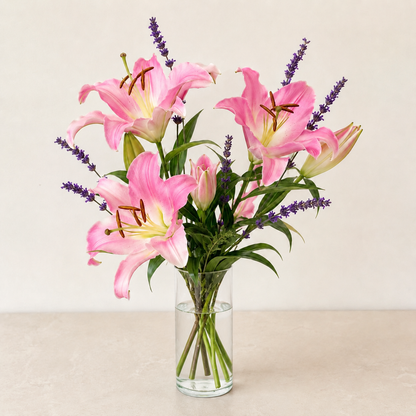 Blushing Lily Radiance – BELLE FLEURS & DESSINS, Lexington KY