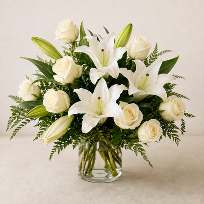 Ivory Serenity – BELLE FLEURS & DESSINS, Lexington KY