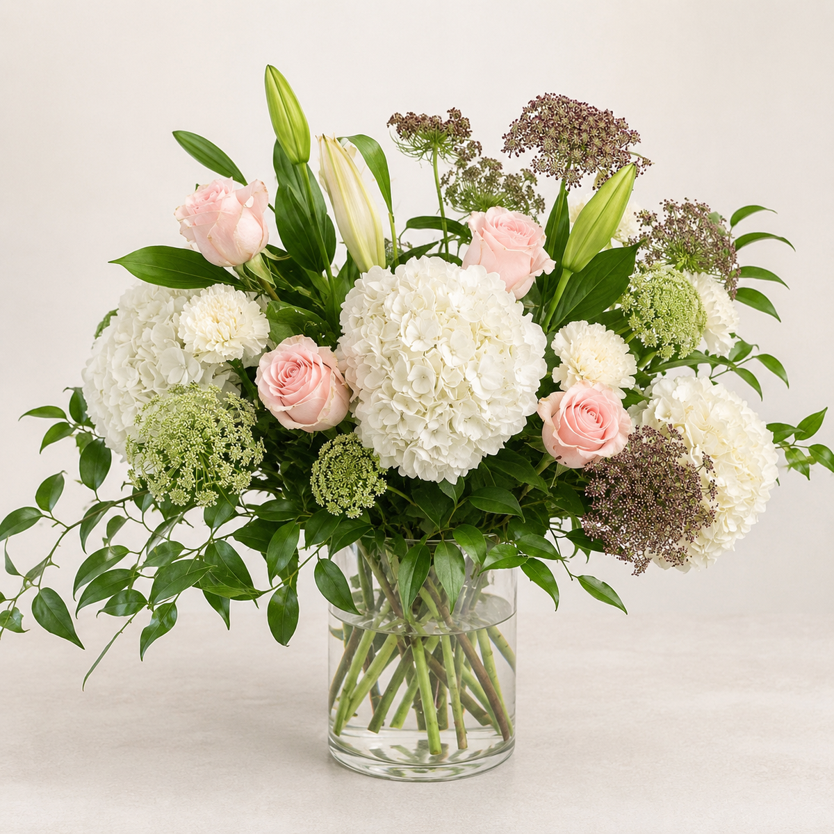 Blushing Garden Elegance – BELLE FLEURS & DESSINS, Lexington KY
