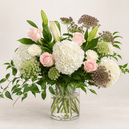 Blushing Garden Elegance – BELLE FLEURS & DESSINS, Lexington KY