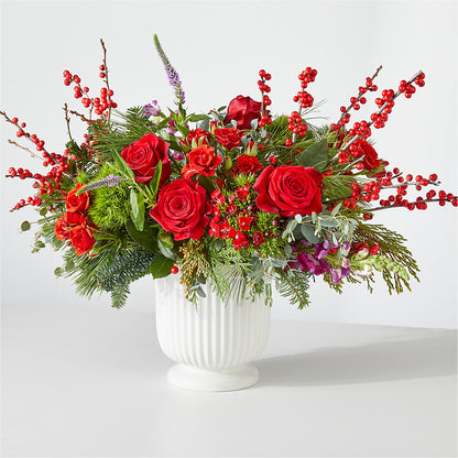 Big Red Bow Bouquet – BELLE FLEURS & DESSINS, Lexington KY