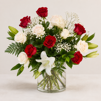 Crimson Ivory Grace – BELLE FLEURS & DESSINS, Lexington KY