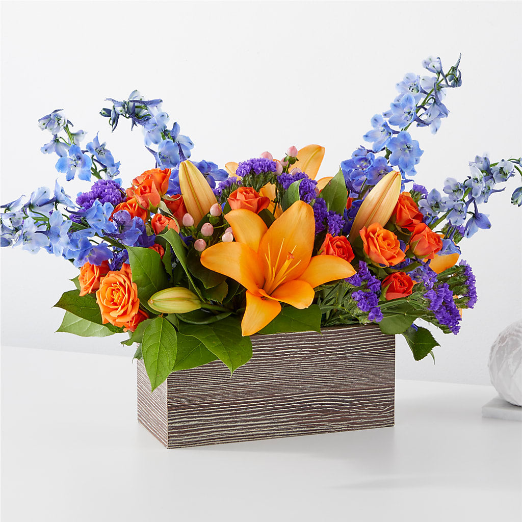 Radiant Citrus Box Bouquet – BELLE FLEURS & DESSINS, Lexington KY