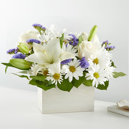 Beyond Blue Box Bouquet – BELLE FLEURS & DESSINS, Lexington KY