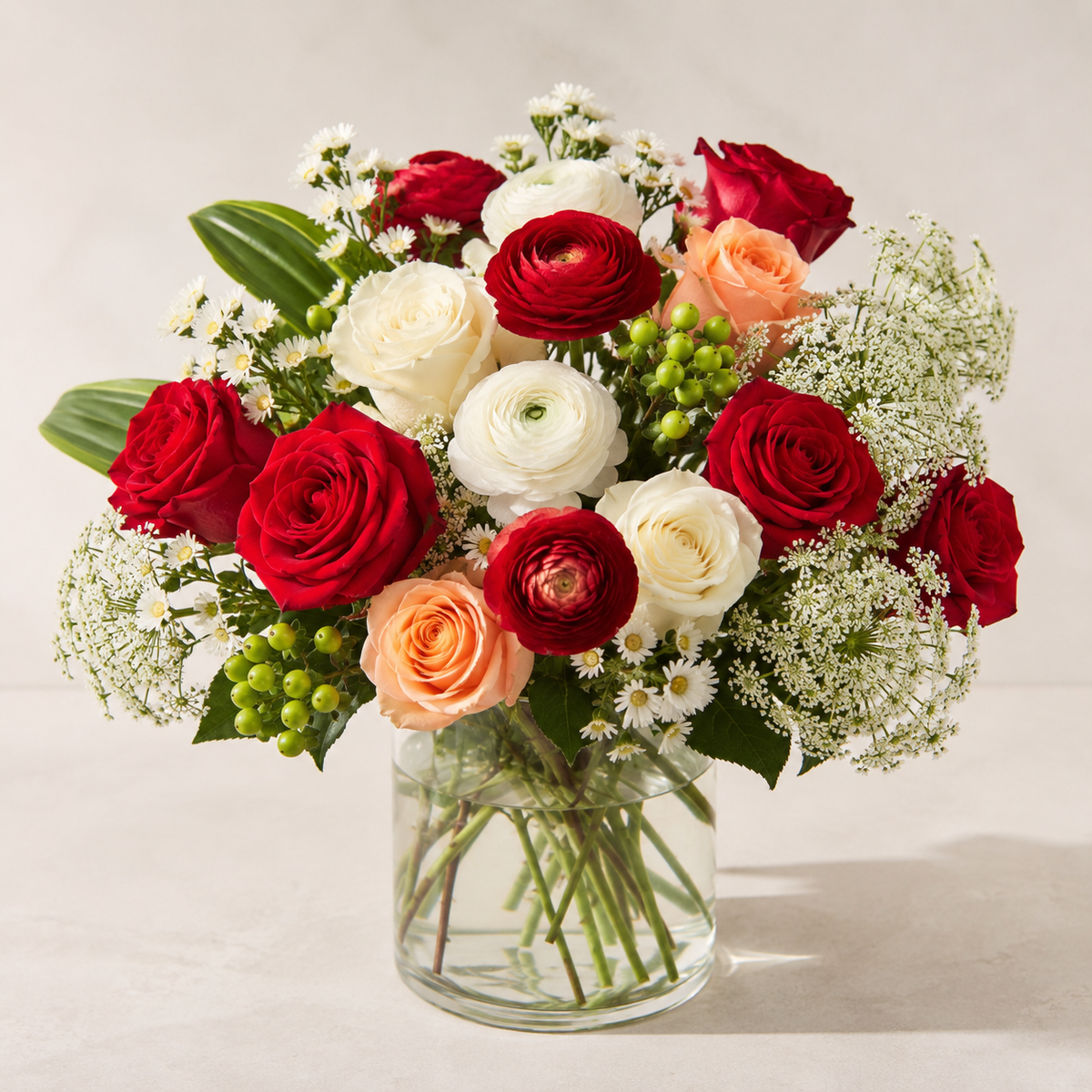 Crimson Peach Garden – BELLE FLEURS & DESSINS, Lexington KY