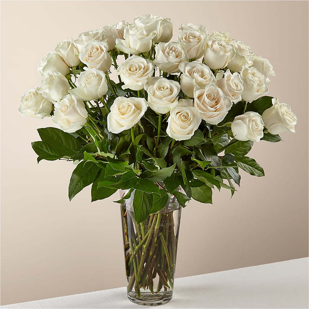 Long Stem White Rose Bouquet – BELLE FLEURS & DESSINS, Lexington KY