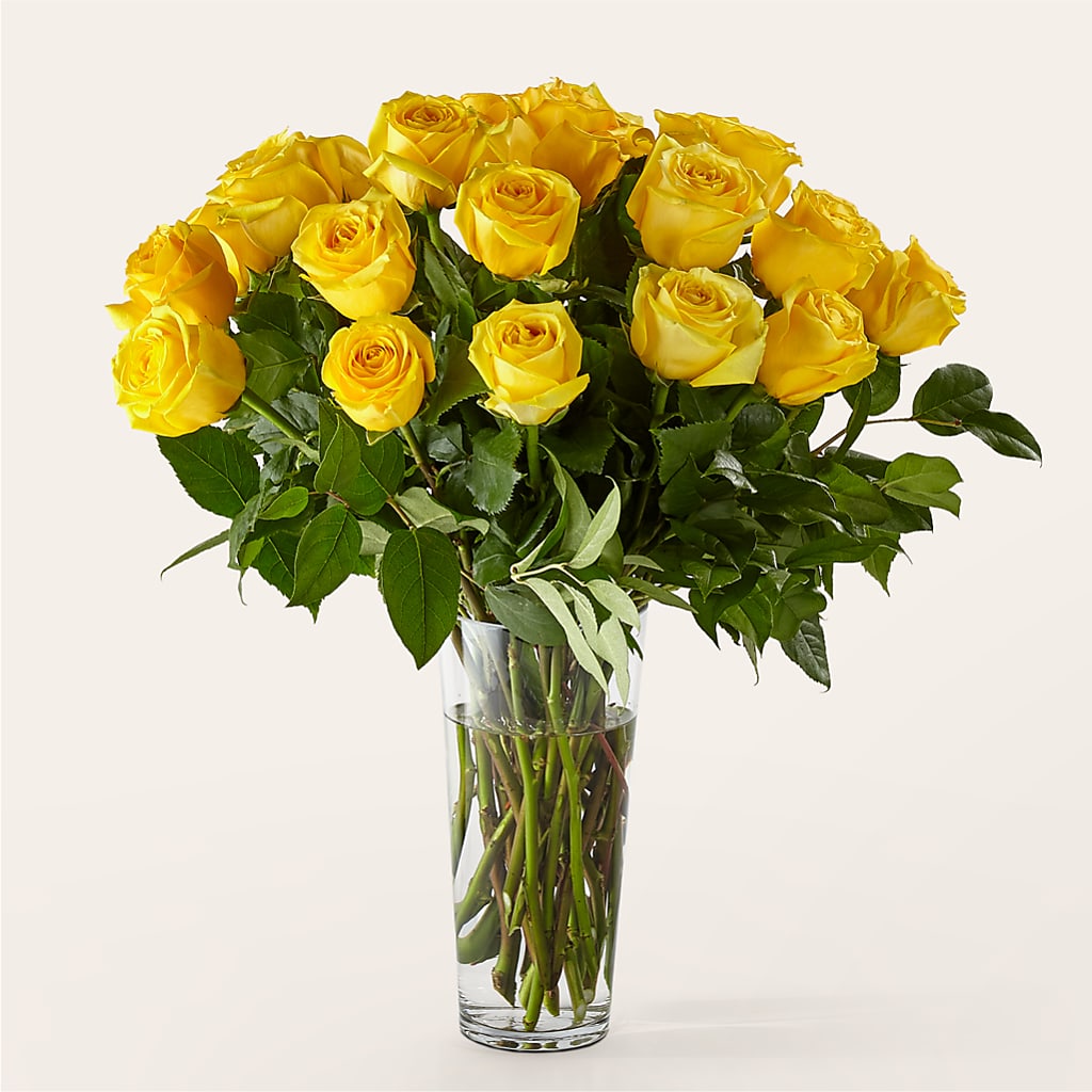 Long Stem Yellow Rose Bouquet – BELLE FLEURS & DESSINS, Lexington KY