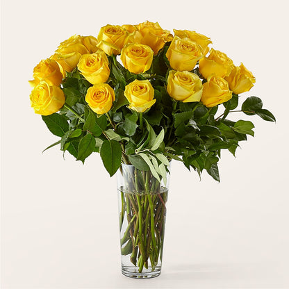 Long Stem Yellow Rose Bouquet – BELLE FLEURS & DESSINS, Lexington KY