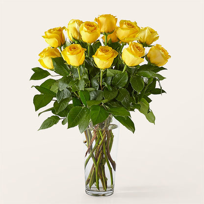 Long Stem Yellow Rose Bouquet – BELLE FLEURS & DESSINS, Lexington KY