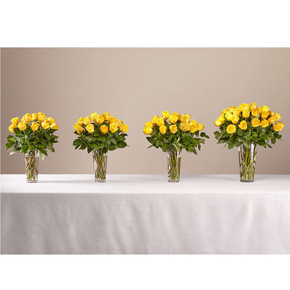 Long Stem Yellow Rose Bouquet – BELLE FLEURS & DESSINS, Lexington KY