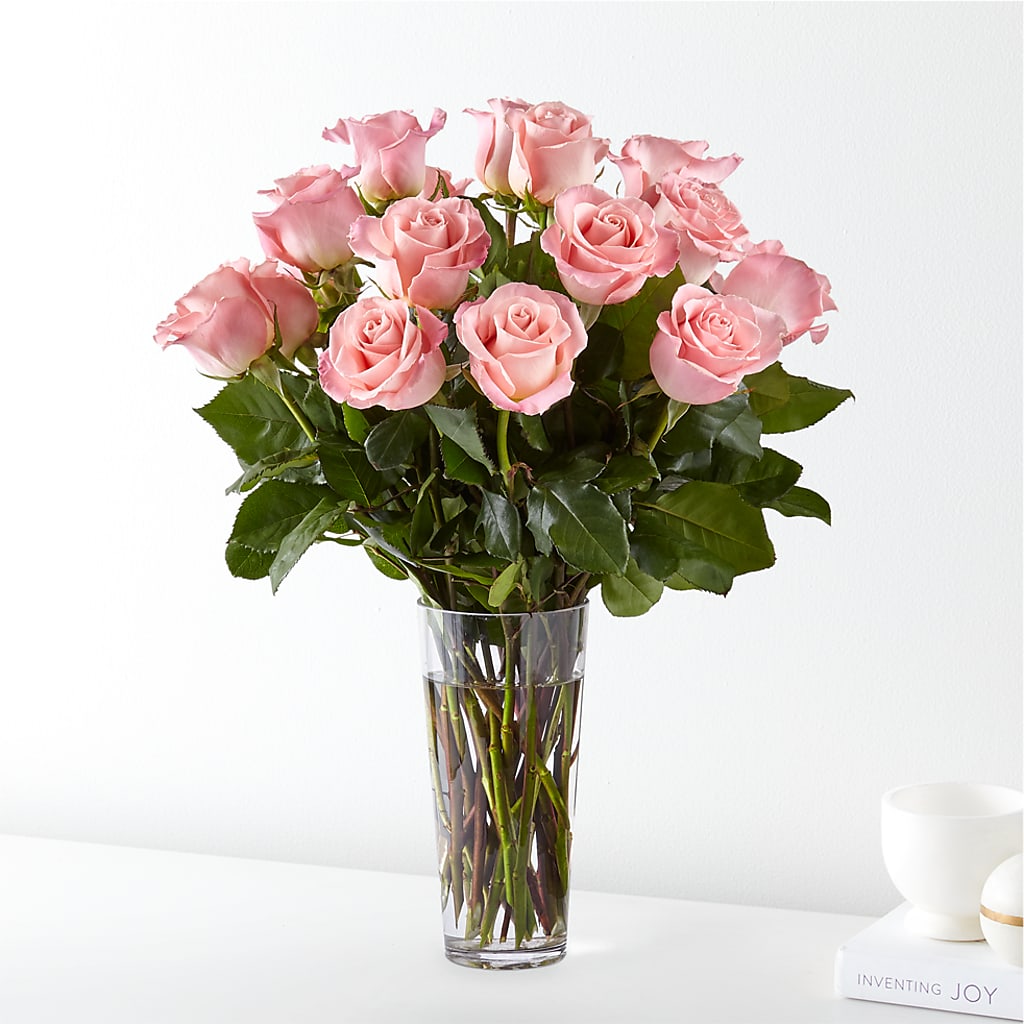 Long Stem Pink Rose Bouquet – BELLE FLEURS & DESSINS, Lexington KY