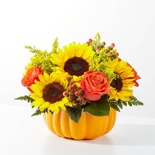 Pick of the Patch Pumpkin Bouquet – BELLE FLEURS & DESSINS, Lexington KY
