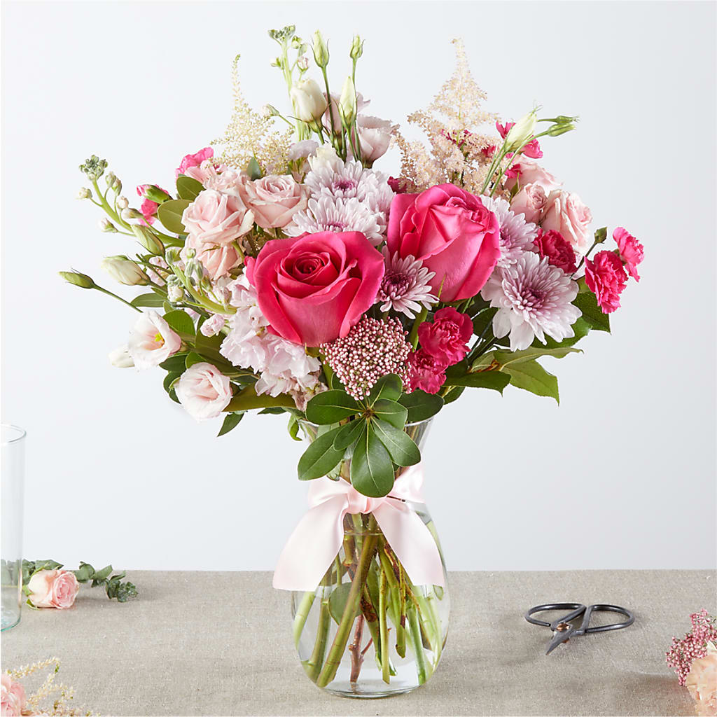 Pink Ribbon - A Florist Original – BELLE FLEURS & DESSINS, Lexington KY