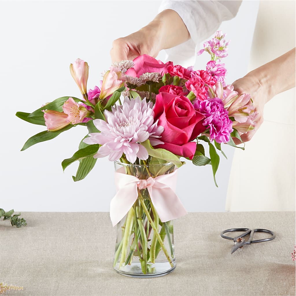 Pink Ribbon - A Florist Original – BELLE FLEURS & DESSINS, Lexington KY