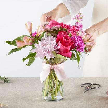 Pink Ribbon - A Florist Original – BELLE FLEURS & DESSINS, Lexington KY