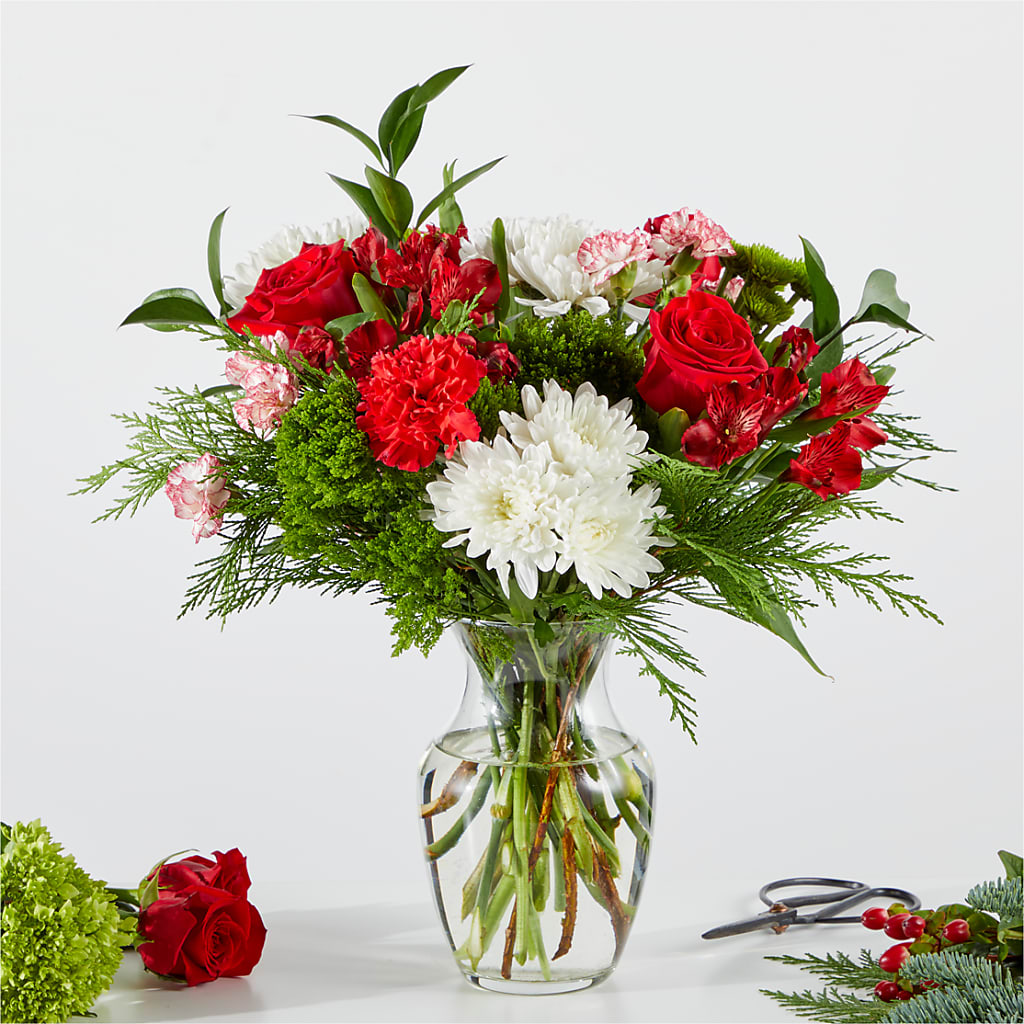 Merry Moment Bouquet – A Florist Original – BELLE FLEURS & DESSINS, Lexington KY