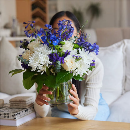 Cerulean Waves Bouquet – BELLE FLEURS & DESSINS, Lexington KY