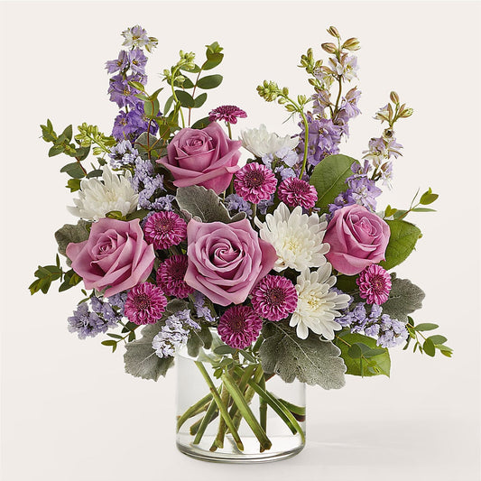 Violet Frost Bouquet – BELLE FLEURS & DESSINS, Lexington KY