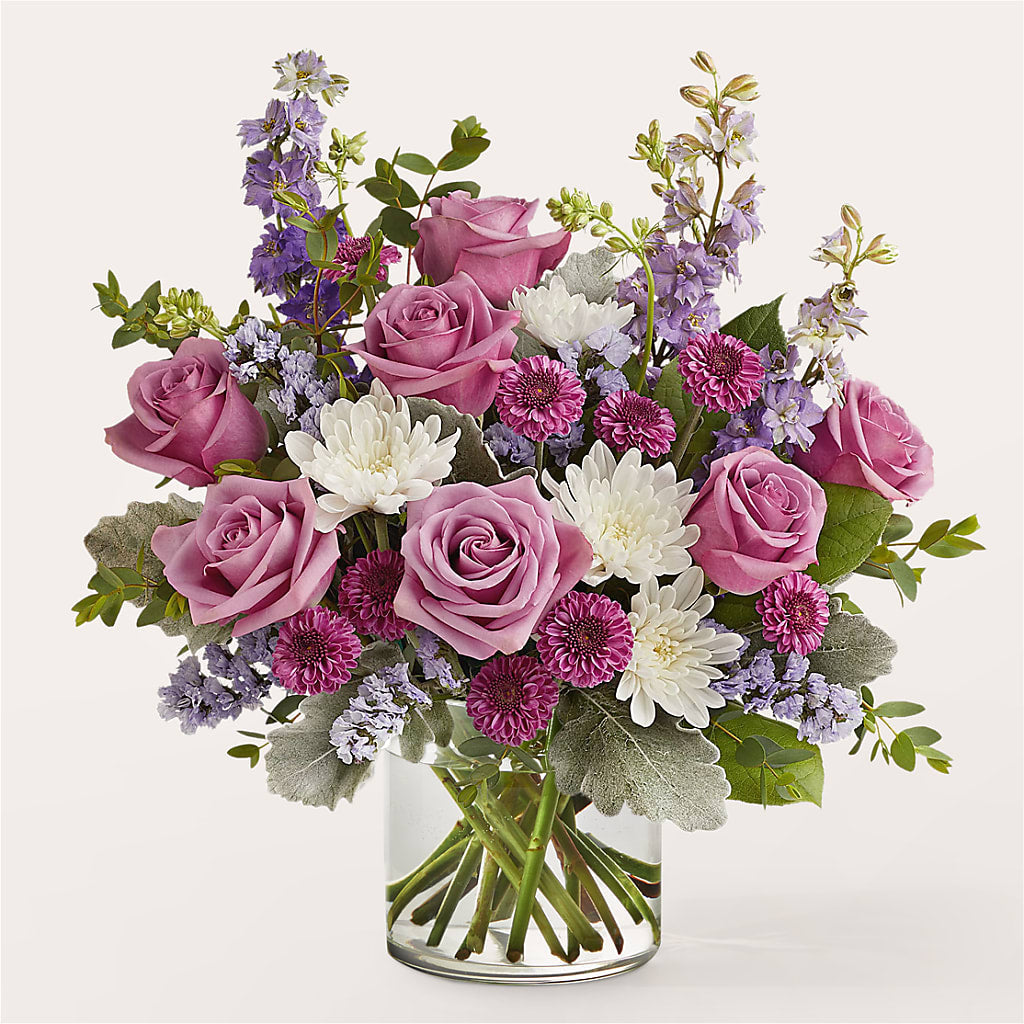 Violet Frost Bouquet – BELLE FLEURS & DESSINS, Lexington KY