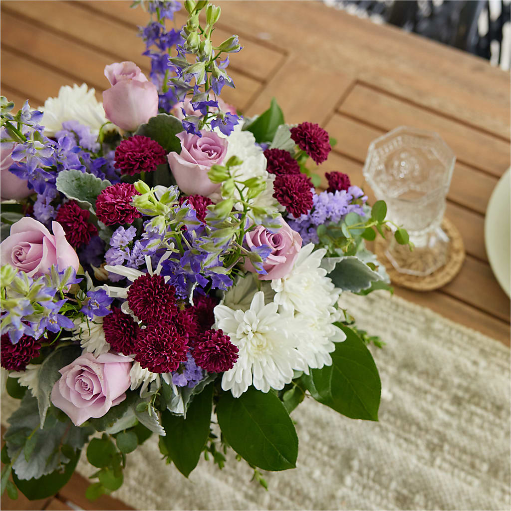 Violet Frost Bouquet – BELLE FLEURS & DESSINS, Lexington KY