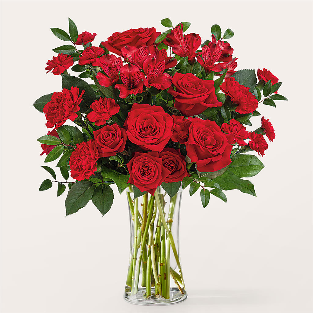 Brilliant Ruby Bouquet – BELLE FLEURS & DESSINS, Lexington KY