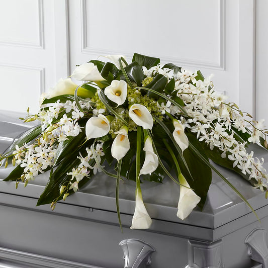 Angel Wings Casket Spray – BELLE FLEURS & DESSINS, Lexington KY