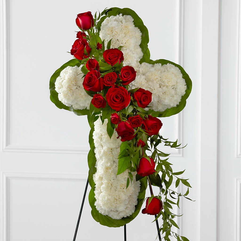 Floral Cross Easel – BELLE FLEURS & DESSINS, Lexington KY