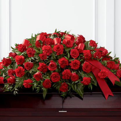 Tribute of Life Casket Spray – BELLE FLEURS & DESSINS, Lexington KY