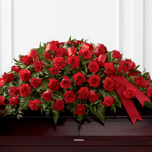 Tribute of Life Casket Spray – BELLE FLEURS & DESSINS, Lexington KY