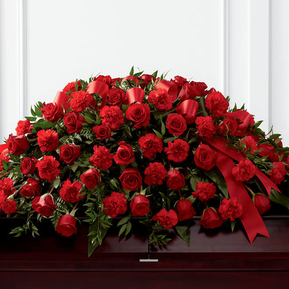 Tribute of Life Casket Spray – BELLE FLEURS & DESSINS, Lexington KY