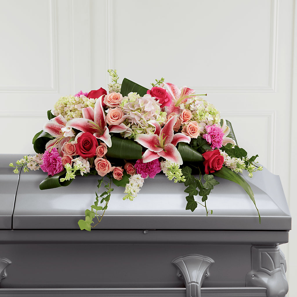 Splendid Grace Casket Spray – BELLE FLEURS & DESSINS, Lexington KY