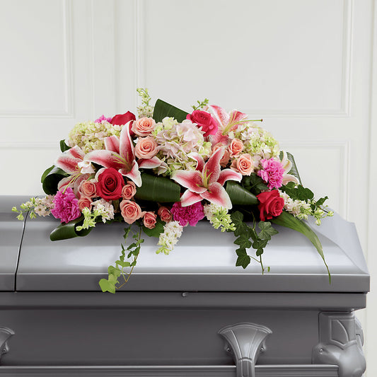 Splendid Grace Casket Spray – BELLE FLEURS & DESSINS, Lexington KY