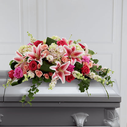 Splendid Grace Casket Spray – BELLE FLEURS & DESSINS, Lexington KY