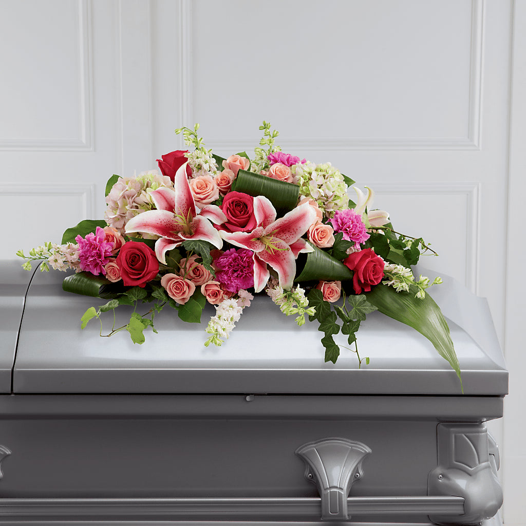 Splendid Grace Casket Spray – BELLE FLEURS & DESSINS, Lexington KY