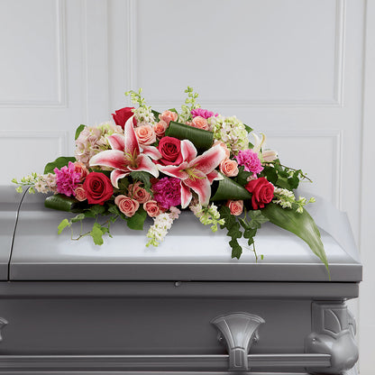 Splendid Grace Casket Spray – BELLE FLEURS & DESSINS, Lexington KY