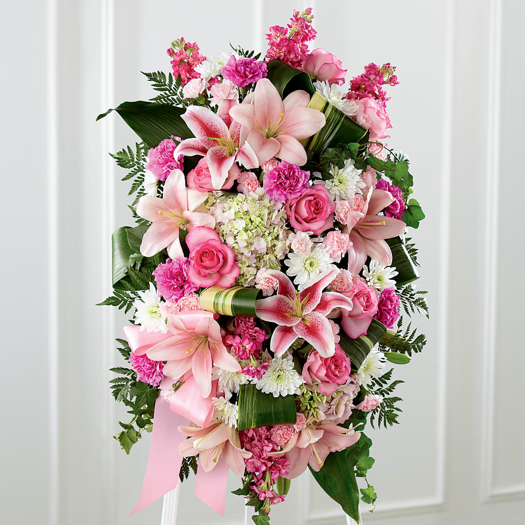 Comforting Standing Spray – BELLE FLEURS & DESSINS, Lexington KY