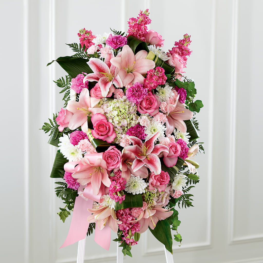 Comforting Standing Spray – BELLE FLEURS & DESSINS, Lexington KY