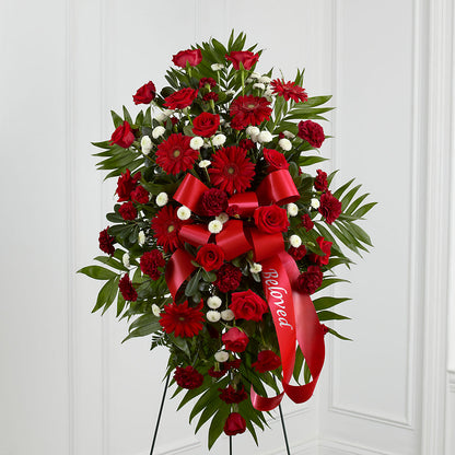 Treasured Memories Standing Spray – BELLE FLEURS & DESSINS, Lexington KY