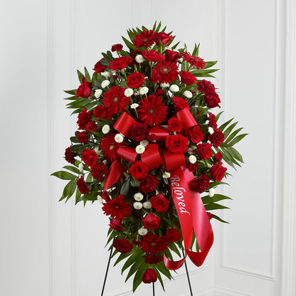 Treasured Memories Standing Spray – BELLE FLEURS & DESSINS, Lexington KY