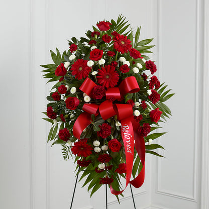 Treasured Memories Standing Spray – BELLE FLEURS & DESSINS, Lexington KY
