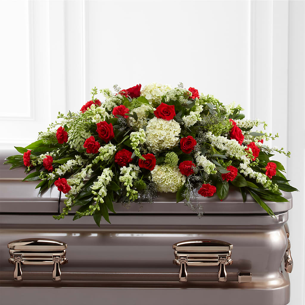 Sincerity Casket Spray – BELLE FLEURS & DESSINS, Lexington KY