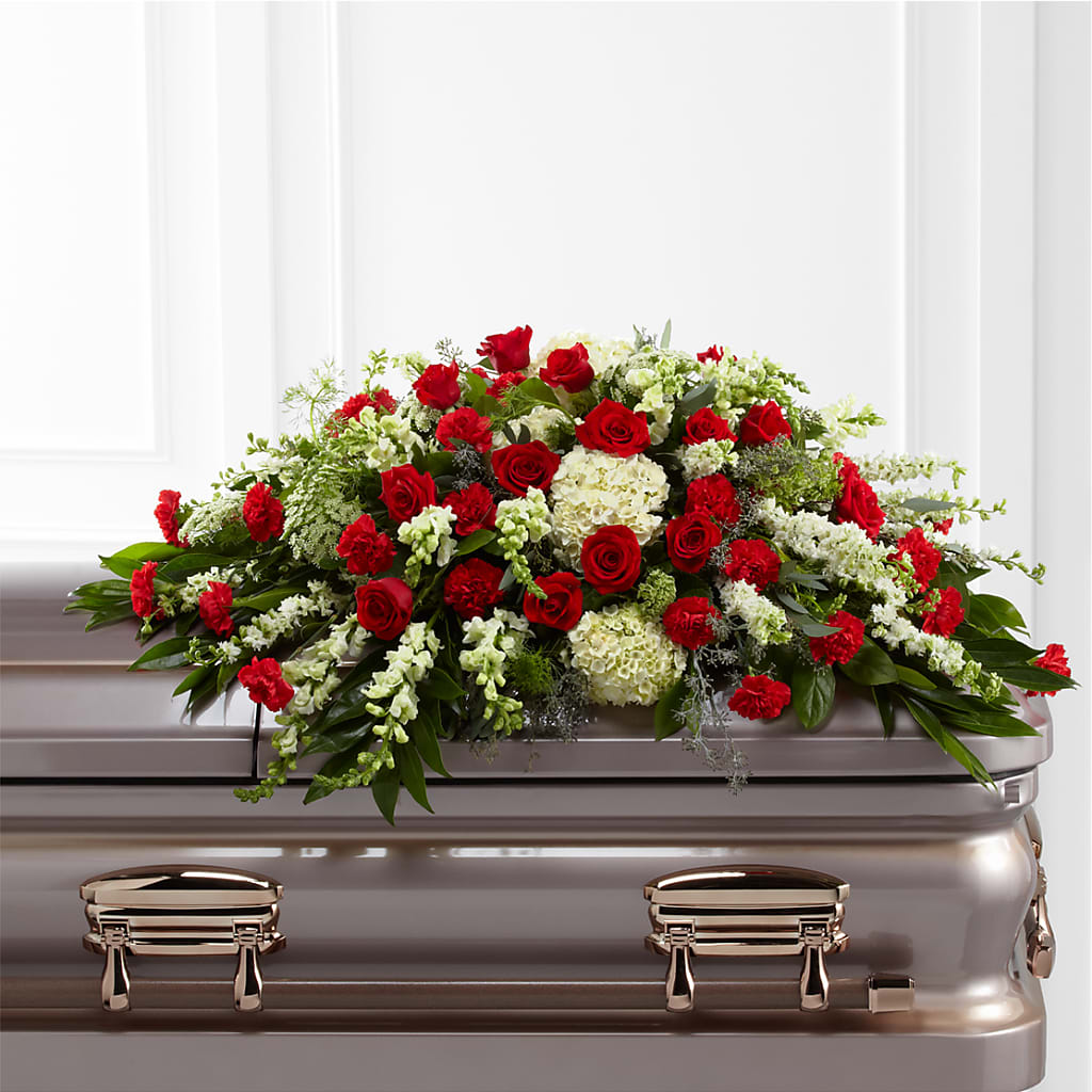 Sincerity Casket Spray – BELLE FLEURS & DESSINS, Lexington KY