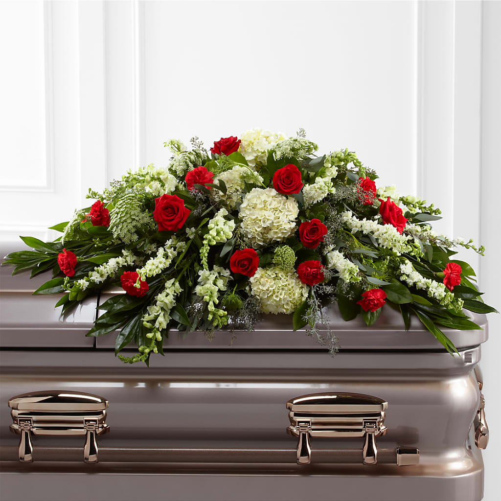 Sincerity Casket Spray – BELLE FLEURS & DESSINS, Lexington KY