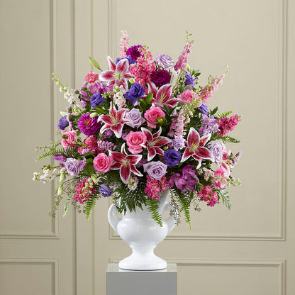 Peaceful Tribute Arrangement – BELLE FLEURS & DESSINS, Lexington KY