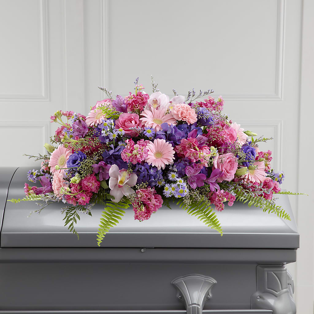 Glorious Garden Casket Spray – BELLE FLEURS & DESSINS, Lexington KY